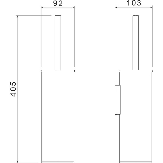 Ёршик для унитаза Aquatek Европа AQ4611CR - фото 2