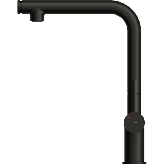 Смеситель для кухни Cersanit Flavis A68237, чёрный - фото 6