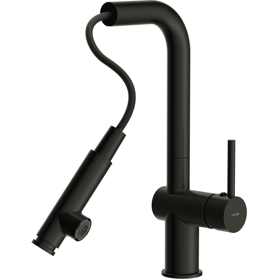 Смеситель для кухни Cersanit Flavis A68237, чёрный - фото 7