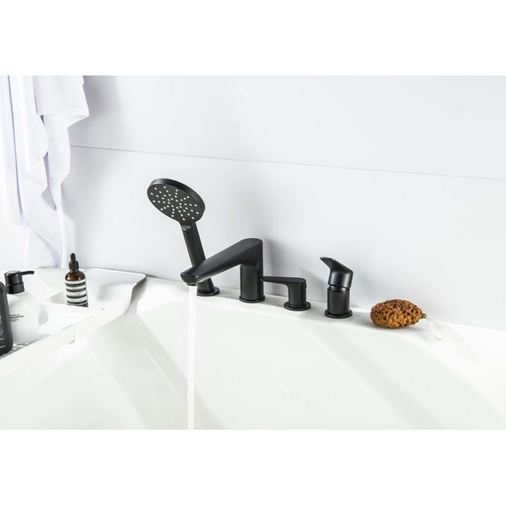 Смеситель для ванны Aquatek Бетта AQ1148MB, чёрный матовый, Цвет производителя: чёрный матовый - фото 5