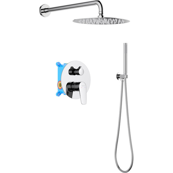 Душевая система для душа Aquatek Бетта AQ1172CR (со скрытой частью), Цвет производителя: хром - фото 2