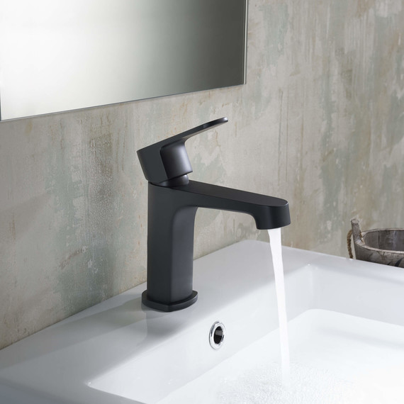 Смеситель для раковины Aquatek Оберон AQ1210MB, чёрный матовый, Цвет производителя: чёрный матовый - фото 6