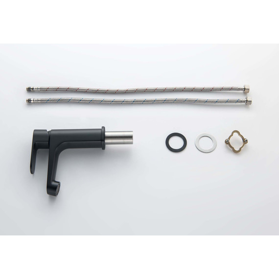 Смеситель для раковины Aquatek Оберон AQ1210MB, чёрный матовый, Цвет производителя: чёрный матовый - фото 2