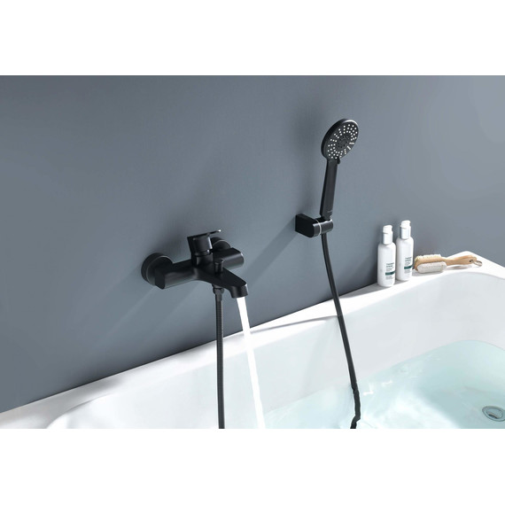 Смеситель для ванны Aquatek Оберон AQ1249MB, чёрный матовый, Цвет производителя: чёрный матовый - фото 16