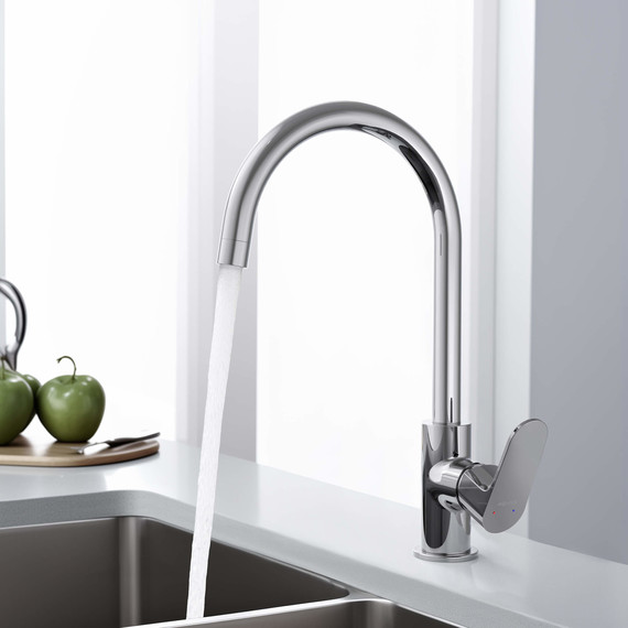 Смеситель для кухни Aquatek Оберон AQ1282CR, Цвет производителя: хром - фото 7