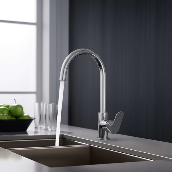 Смеситель для кухни Aquatek Оберон AQ1282CR, Цвет производителя: хром - фото 8