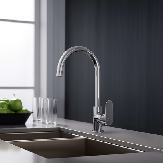 Смеситель для кухни Aquatek Оберон AQ1282CR, Цвет производителя: хром - фото 9