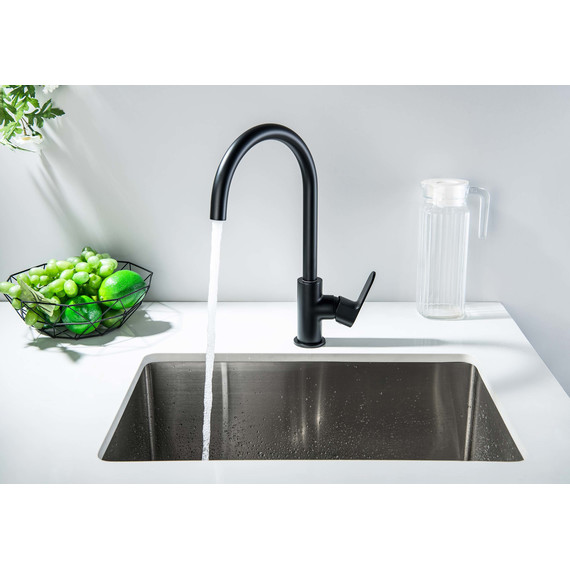 Смеситель для кухни Aquatek Оберон AQ1282MB, чёрный матовый, Цвет производителя: чёрный матовый - фото 8