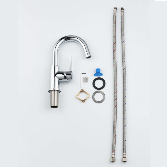 Смеситель для раковины Aquatek Европа AQ1307CR, Цвет производителя: хром - фото 7