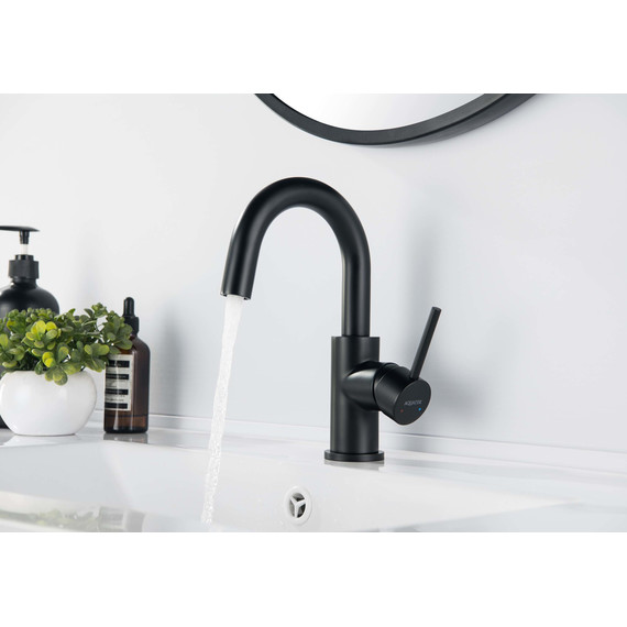 Смеситель для раковины Aquatek Европа AQ1307MB, чёрный матовый, Цвет производителя: чёрный матовый - фото 9