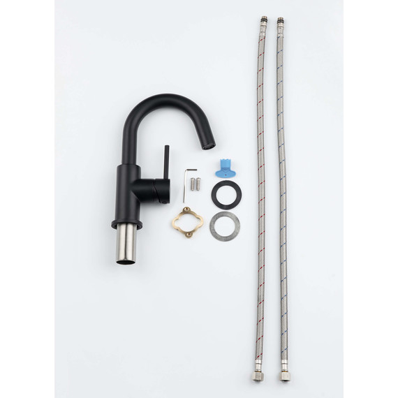 Смеситель для раковины Aquatek Европа AQ1307MB, чёрный матовый, Цвет производителя: чёрный матовый - фото 7