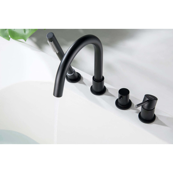 Смеситель для ванны Aquatek Европа AQ1348MB, чёрный матовый, Цвет производителя: чёрный матовый - фото 4