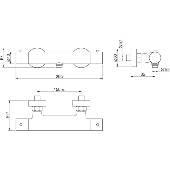 Смеситель для душа Aquatek Европа AQ1363CR, Цвет производителя: хром - фото 2