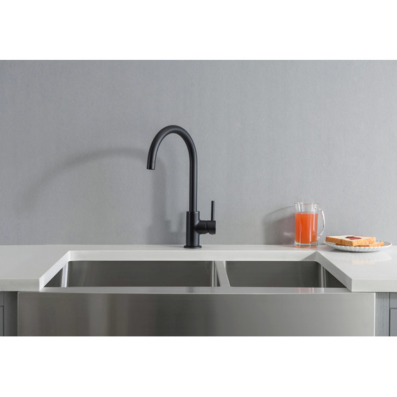 Смеситель для кухни Aquatek Европа AQ1382MB, чёрный матовый, Цвет производителя: чёрный матовый - фото 2