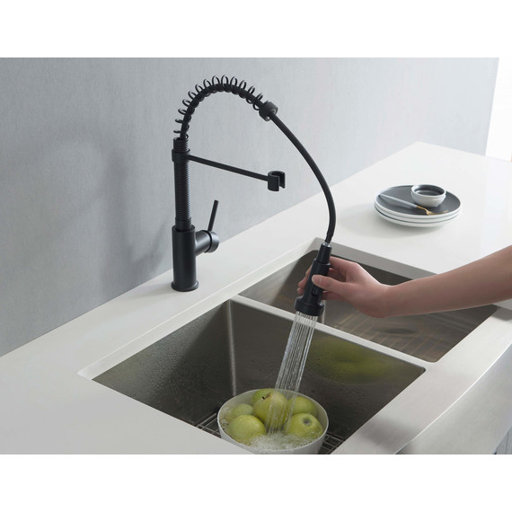 Смеситель для кухни Aquatek Европа AQ1387MB, чёрный матовый, Цвет производителя: чёрный матовый - фото 6