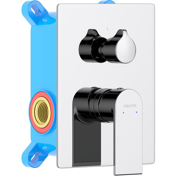 Смеситель для ванны Aquatek Лира AQ1446CR (со скрытой частью), Цвет производителя: хром - фото 2