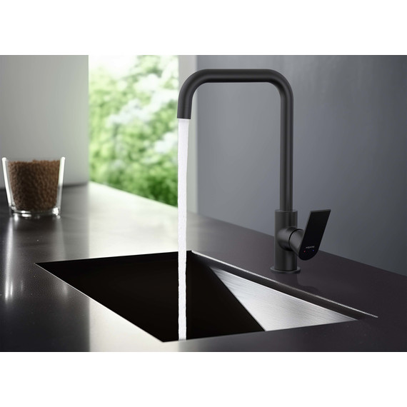 Смеситель для кухни Aquatek Лира AQ1480MB, чёрный матовый, Цвет производителя: чёрный матовый - фото 6