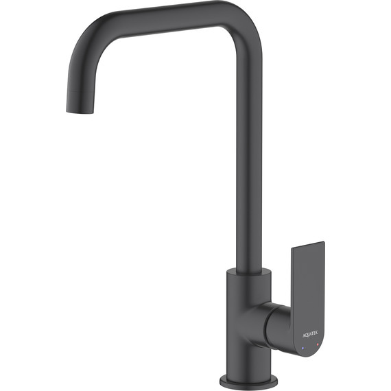 Смеситель для кухни Aquatek Лира AQ1480MB, чёрный матовый, Цвет производителя: чёрный матовый - фото 2