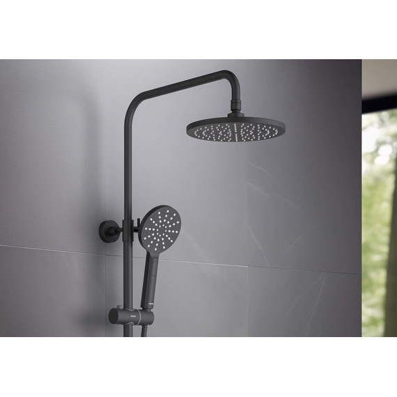 Душевая стойка с термостатом Aquatek Европа AQ2343MB, чёрный матовый, Цвет производителя: чёрный матовый - фото 5