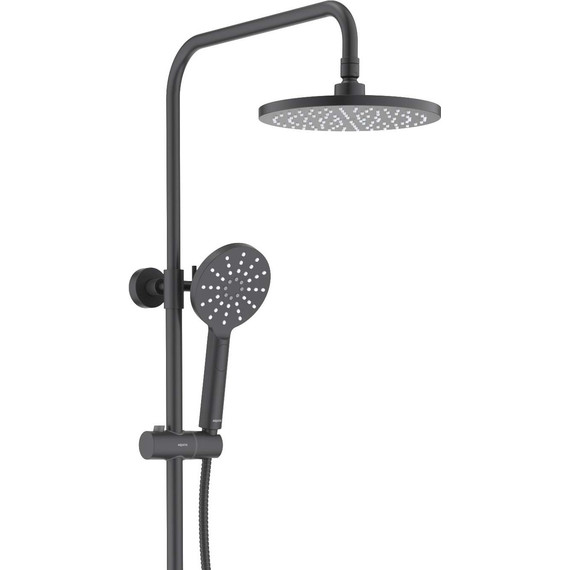 Душевая стойка с термостатом Aquatek Европа AQ2343MB, чёрный матовый, Цвет производителя: чёрный матовый - фото 2