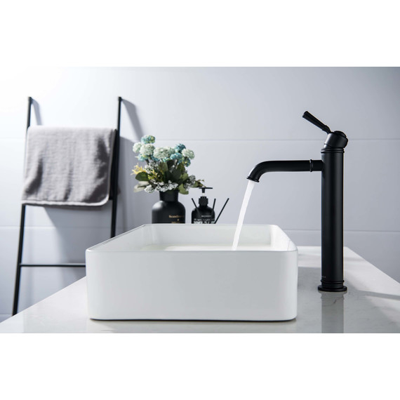 Смеситель для раковины высокий Aquatek Классик AQ1504MB, чёрный матовый, Цвет производителя: чёрный матовый - фото 3