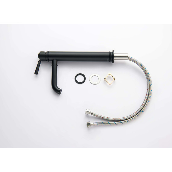 Смеситель для раковины высокий Aquatek Классик AQ1504MB, чёрный матовый, Цвет производителя: чёрный матовый - фото 4