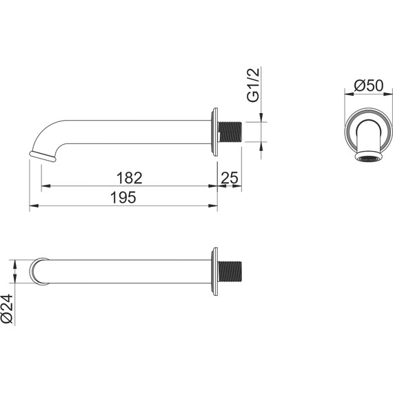 Излив для ванны Aquatek Классик AQ1541CR - фото 4