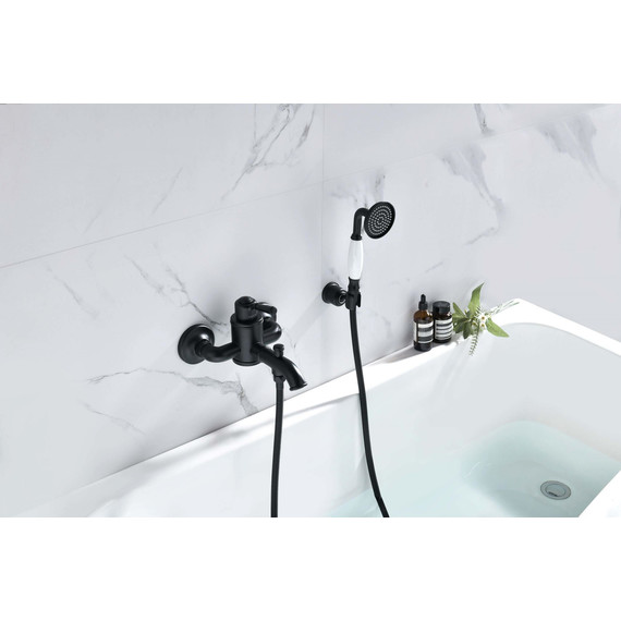 Смеситель для ванны Aquatek Классик AQ1549MB, чёрный матовый, Цвет производителя: чёрный матовый - фото 5