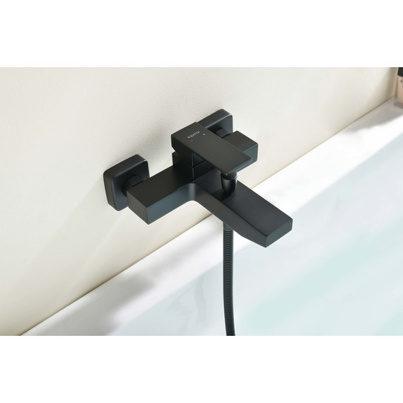 Смеситель для ванны Aquatek Либра AQ1640MB, чёрный матовый, Цвет производителя: чёрный матовый - фото 2