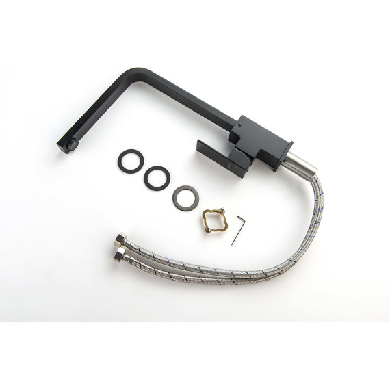 Смеситель для кухни Aquatek Либра AQ1680MB, чёрный матовый, Цвет производителя: чёрный матовый - фото 7