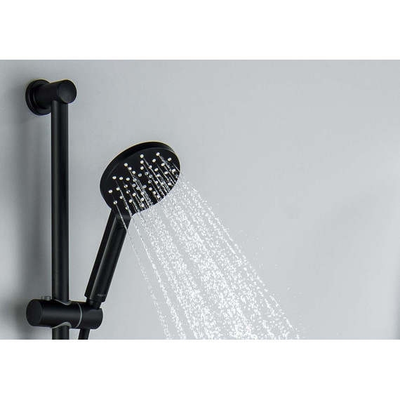 Душевой гарнитур Aquatek Оберон AQ2016MB, чёрный матовый - фото 5