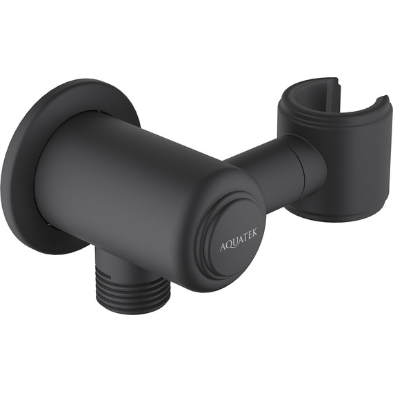 Шланговое подсоединение Aquatek Классик AQ2462MB, чёрный матовый - фото 2