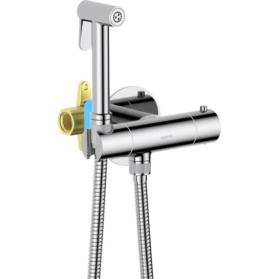 Набор для гигиенического душа Aquatek Оберон AQ1027CR (со скрытой частью) - фото 3