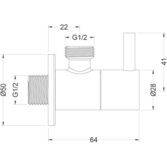 Вентиль угловой Aquatek AQ2452CR - фото 3