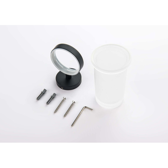 Стакан для зубных щеток Aquatek Европа AQ4104MB, цвет чёрный матовый - фото 2