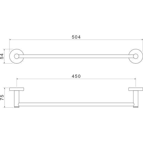 Полотенцедержатель Aquatek Европа AQ4120MB, цвет чёрный матовый - фото 9
