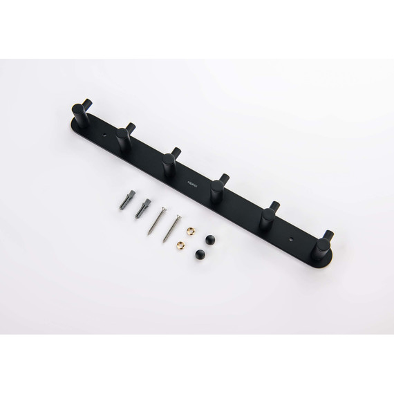 Набор крючков Aquatek Европа AQ4124MB, цвет чёрный матовый - фото 5