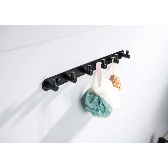 Набор крючков Aquatek Европа AQ4124MB, цвет чёрный матовый - фото 4