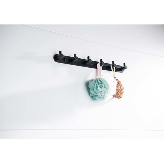 Набор крючков Aquatek Европа AQ4124MB, цвет чёрный матовый - фото 2