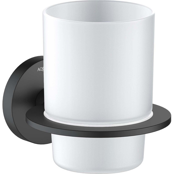 Стакан для зубных щеток Aquatek Оберон AQ4204MB, цвет чёрный матовый - фото 2