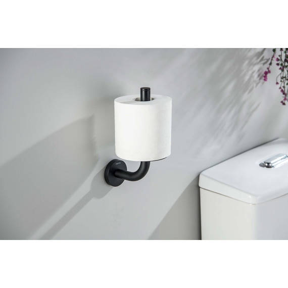Держатель для туалетной бумаги Aquatek Оберон AQ4207MB, цвет чёрный матовый - фото 3
