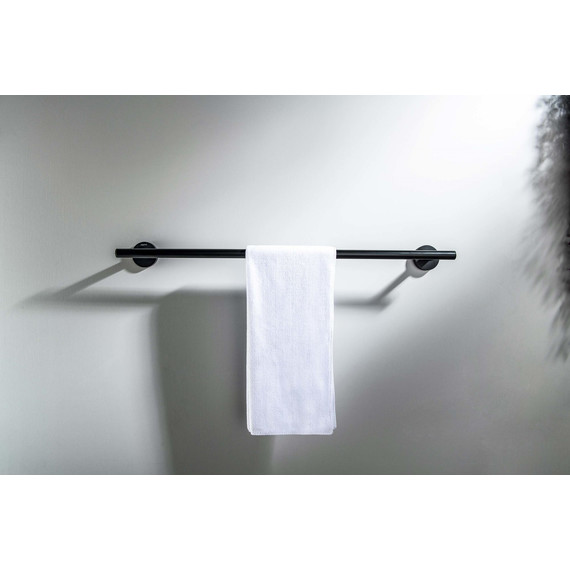 Полотенцедержатель Aquatek Оберон AQ4214MB, цвет чёрный матовый - фото 6