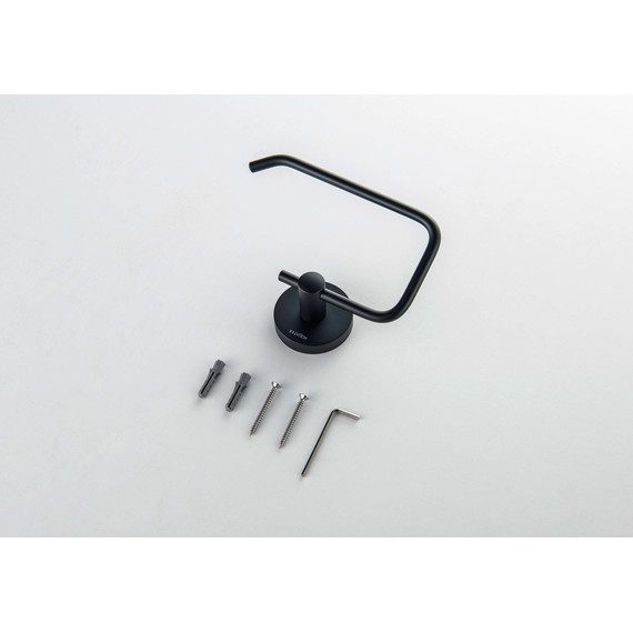 Держатель для туалетной бумаги Aquatek Оберон AQ4218MB, цвет чёрный матовый - фото 6