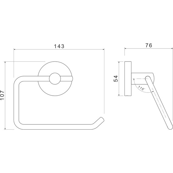 Держатель для туалетной бумаги Aquatek Оберон AQ4218CR - фото 7