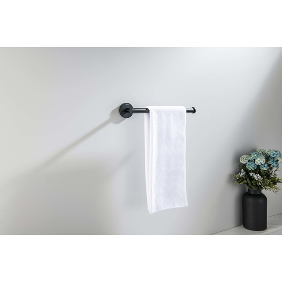 Полотенцедержатель Aquatek Оберон AQ4219MB, цвет чёрный матовый - фото 4
