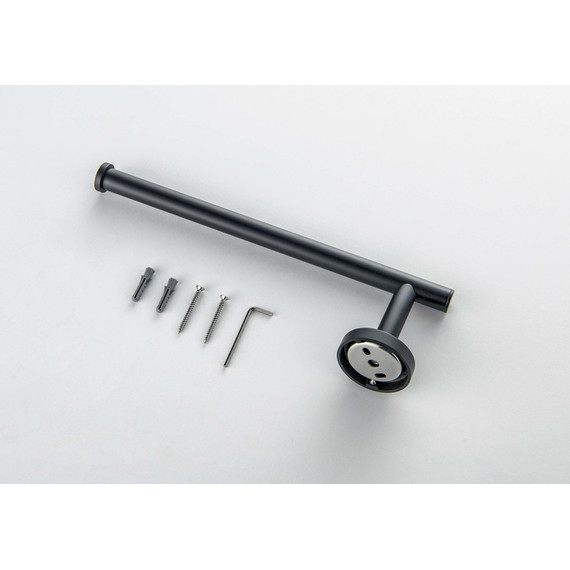 Полотенцедержатель Aquatek Оберон AQ4219MB, цвет чёрный матовый - фото 6