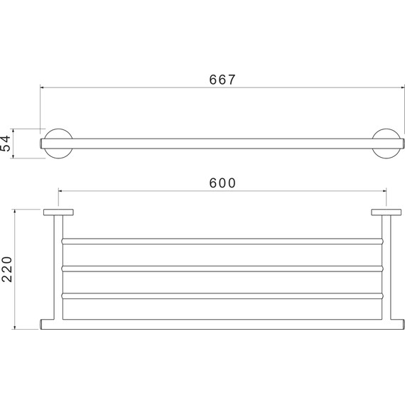 Полка для полотенец Aquatek Оберон AQ4222CR - фото 7