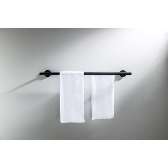 Полотенцедержатель Aquatek Оберон AQ4230MB, цвет чёрный матовый - фото 5