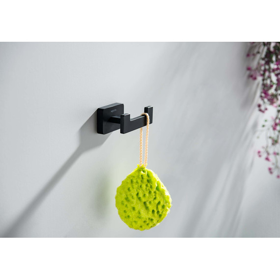 Двойной крючок Aquatek Либра AQ4302MB, цвет чёрный матовый - фото 4