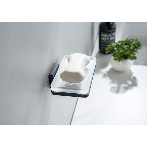 Мыльница Aquatek Либра AQ4303MB, цвет чёрный матовый - фото 4